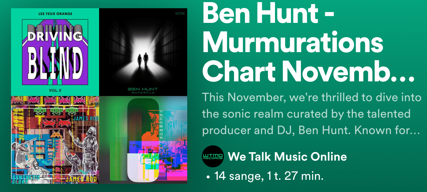 Ben Hunt – Murmurations Chart – November 2023