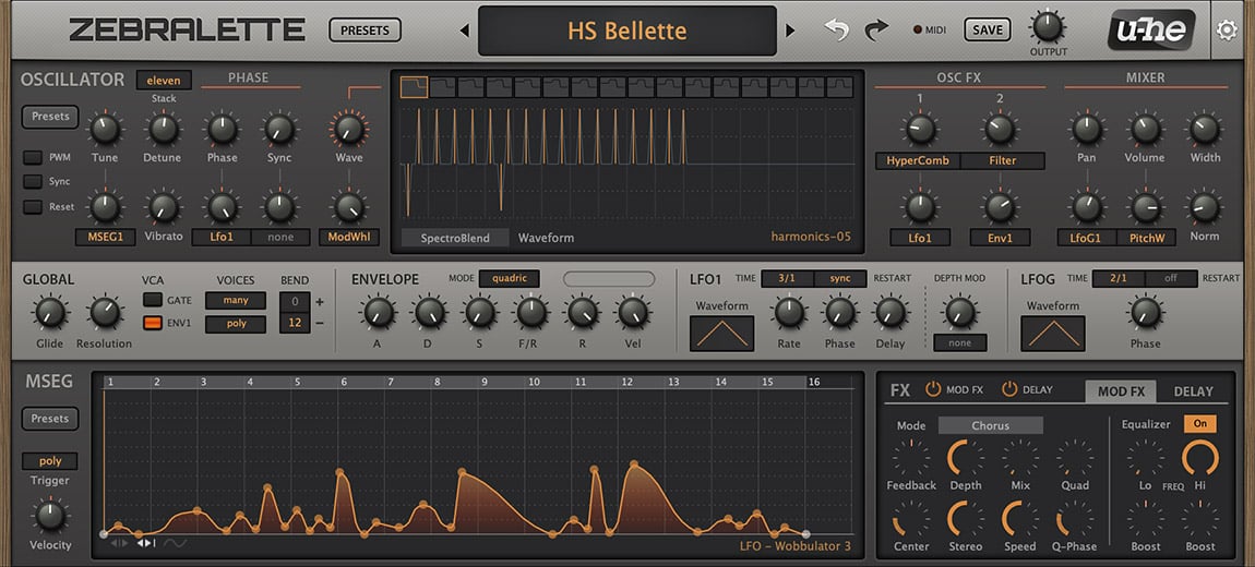 Free Plugin: Zebralette: easy spectral synth