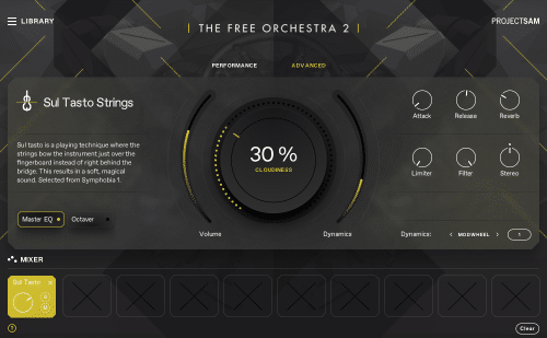 the free orchestra 2 slide 1 performance view