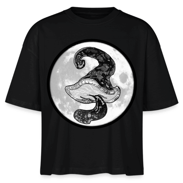 Women’s Boxy Organic T-Shirt, Full Moon Shroom