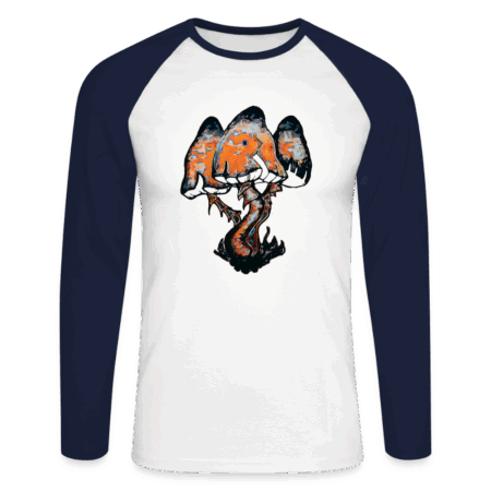 Mushrooms Men’s Long Sleeve Baseball T-Shirt By SAIDK