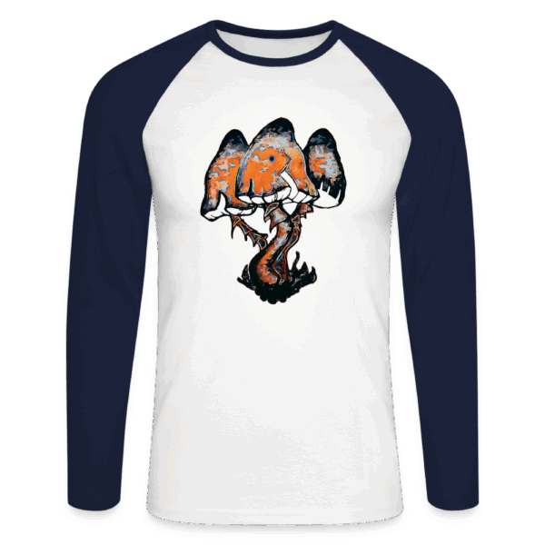 Mushrooms Men’s Long Sleeve Baseball T-Shirt By SAIDK
