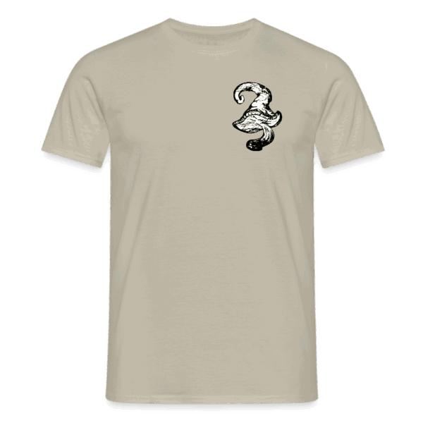 Men's T-Shirt, Achromatic Shroom